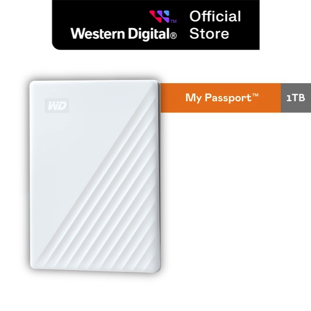 Ổ cứng di động Western Digital WD My Passport 2.5" USB 3.2 1TB - WDBYVG0010BBK