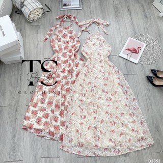 Đầm Maxi Hoa Cổ Yếm Đi Biển TODAY STYLE D3853 Sang Chảnh