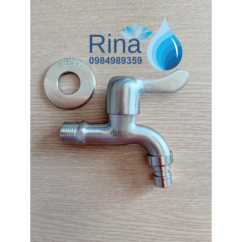 Vòi Hồ Vòi Xả Nước Hành Lang Vòi Hồ Tay Đúc Vòi Máy Giặt 100% INOX 304 GIÁ SIÊU SỈ rumine