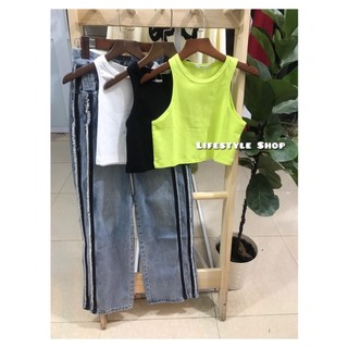 Áo croptop 3 lỗ thun Poco hàng QC