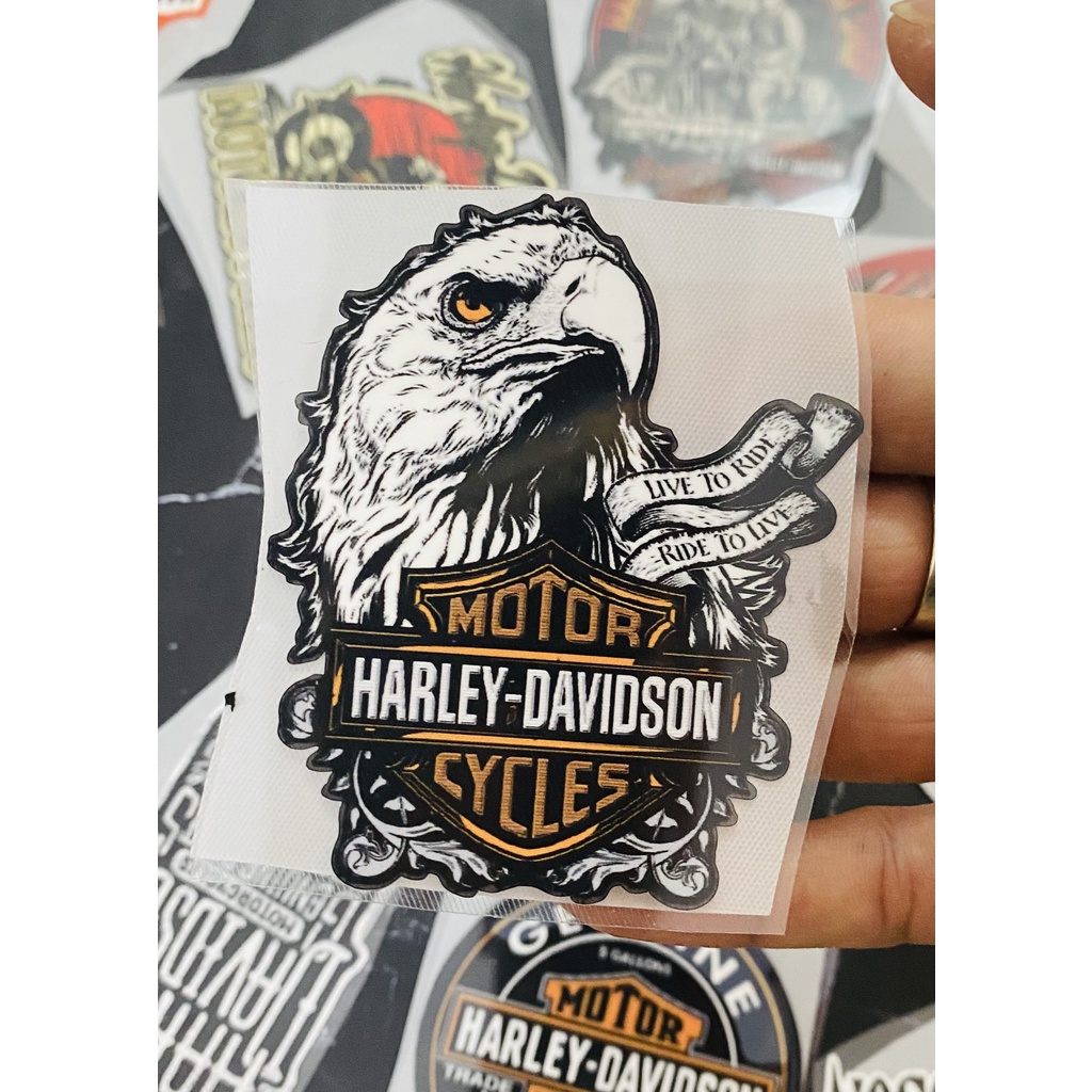 Hình Ủi Nhiệt, Decal Nhiệt KTS - Phong Cách Biker 4 - Harley - Poseidon.est2019