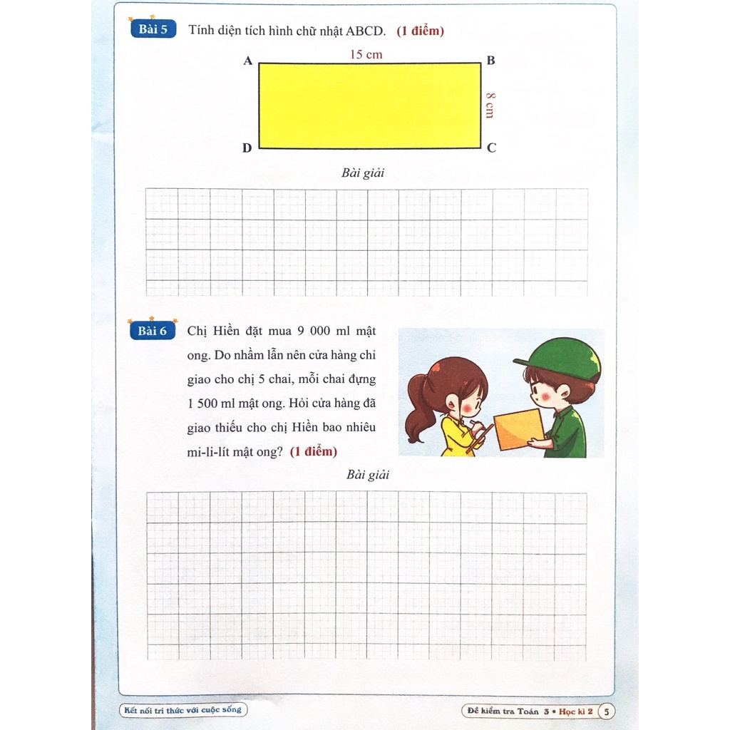 Sách- Đề kiểm tra Toán 3 - Kết nối tri thức với cuộc sống