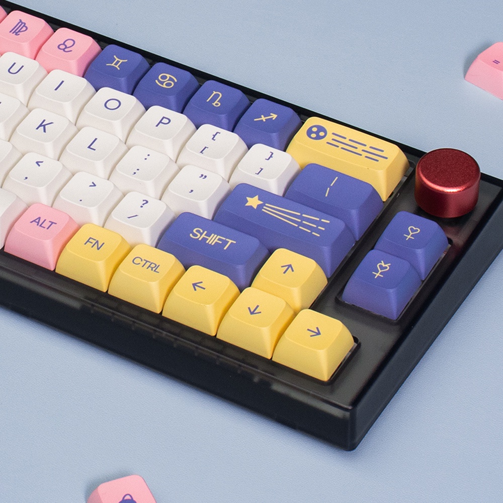 Bộ nút bàn phím cơ | Keycap XDA Astrology Purple Constellation PBT Dyesub