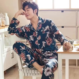 Bộ đồ ngủ vải lụa plus size chất lượng cao cho nam