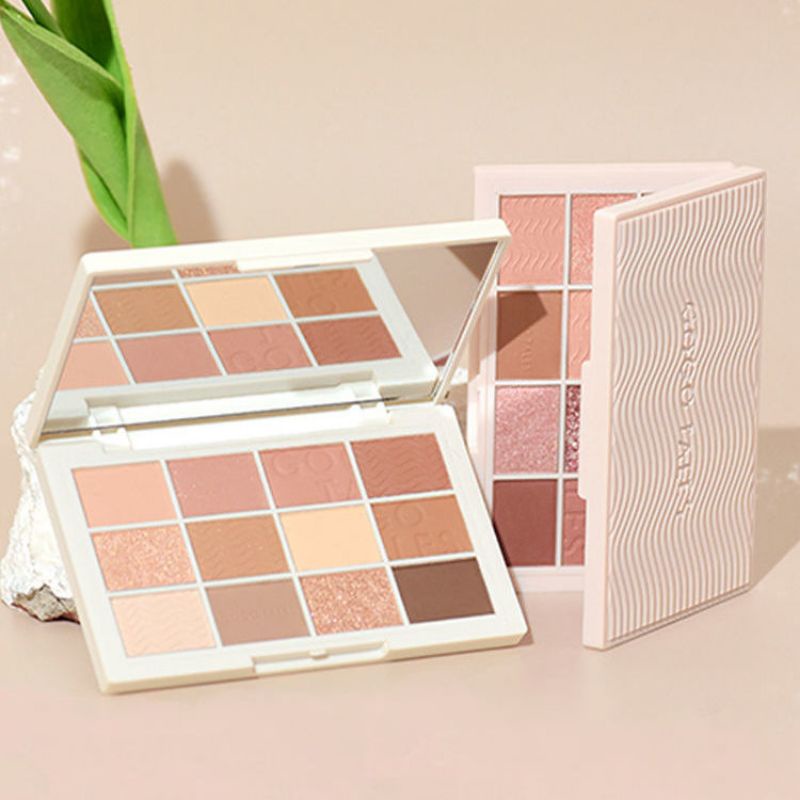 Bảng Phấn Mắt 12 Ô Gợn Sóng GOGO TALES Pink Mist Girl GT321