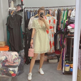 Đầm voan hoa nhí babydoll vnxk