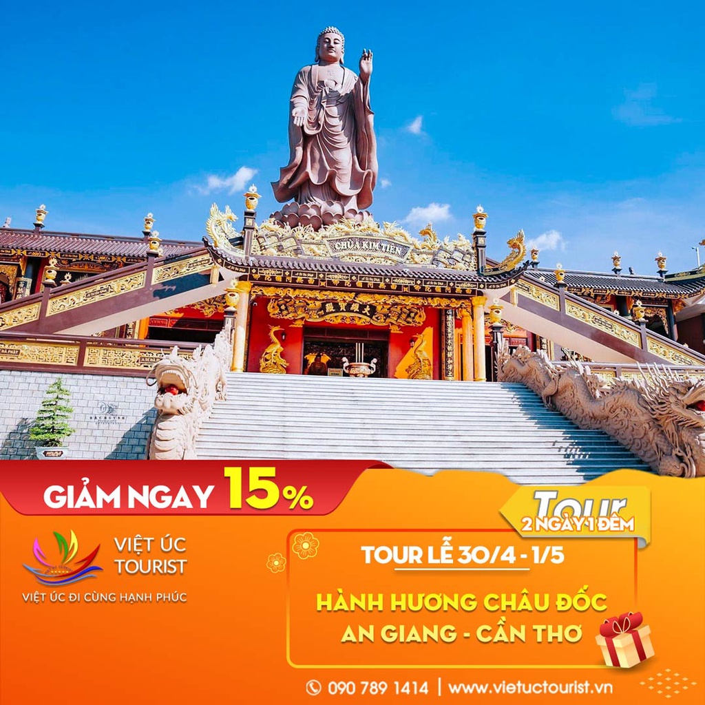 AN GIANG [E-VOUCHER] Du lịch hành hương Châu Đốc - Cần Thơ- Rừng tràm Trà Sư | Việt Úc Tourist