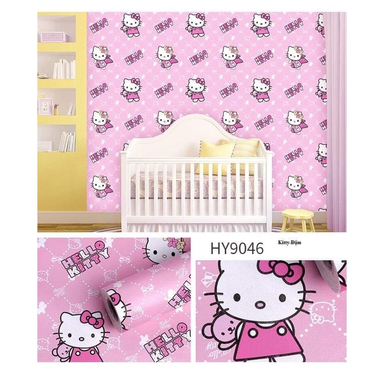 10mx45cm giấy dán tường Doremon dán phòng ngủ đẹp mắt