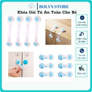 Khóa gài tủ an toàn cho bé - Đai khóa cài tủ lạnh, ngăn kéo, tủ đồ ngăn bé tự ý mở cửa shop BOLYN