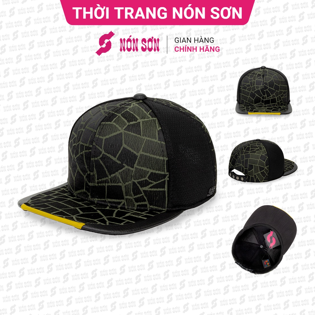 Mũ snapback hiphop nam nữ NÓN SƠN chính hãng MC210Đ-ĐXR1