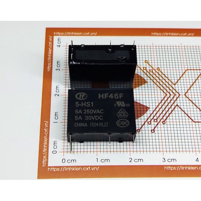 HongFa Relay 5A 5V (4 chân) HF46F-005-HS1