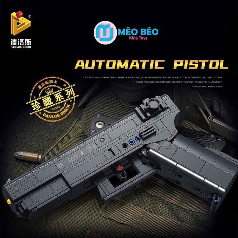 Súng lego G18 - Súng lego phỏng Theo PUBG, FreeFire, CSGO Mèo Béo Kids Store