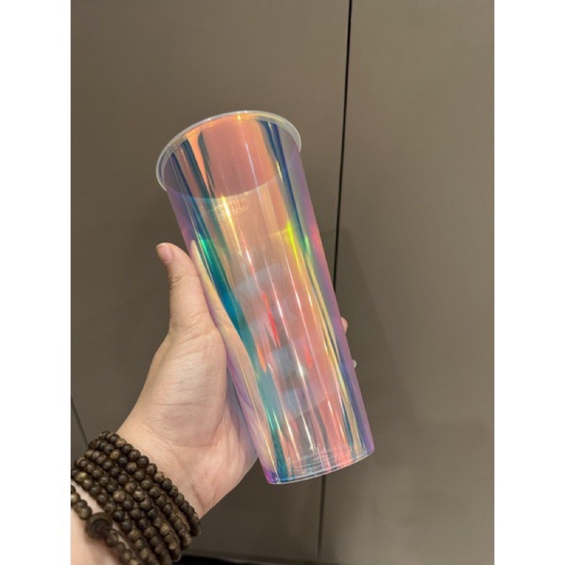 10 Ly cầu vồng 700ml nhựa đạt chuẩn 5 an toàn [Tặng kèm nắp]