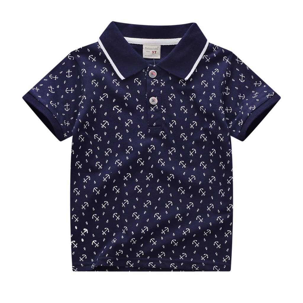 Áo Polo bé trai in thạch thùng cực xinh BAOBAO KIDS áo có cổ cho bé họa tiết ngộ nghĩnh