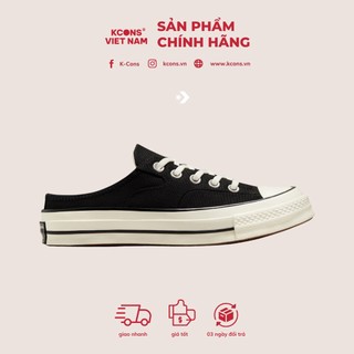 Giày Converse 1970s Mule Slip Black | Sục Canvas Thể Thao Màu Đen Lười 172591C