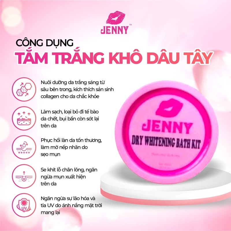 TẮM TRẮNG KHÔ DÂU TÂY JENNY