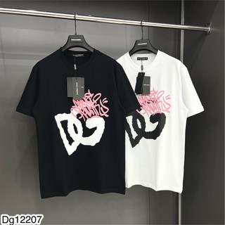 Áo Thun Cotton DG Nam Nữ Chữ In Logo Mềm Mịn Siêu Hot