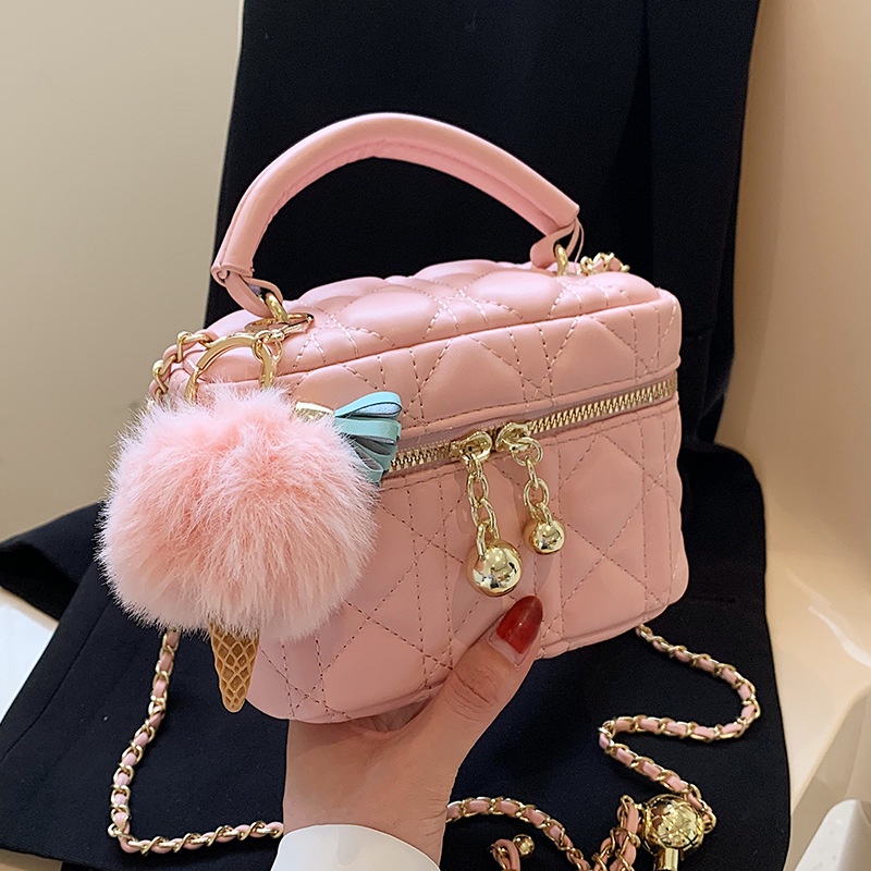 IELGY Túi Đeo Chéo Dây Xích Hình Thoi Nhỏ Đơn Giản Thời Trang Mùa Hè Dành Cho Bạn Nữ