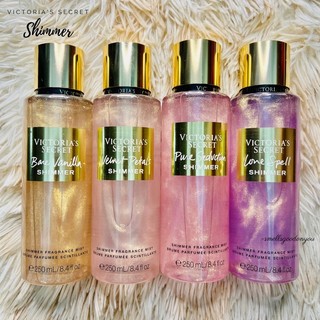 [AUTH-BILL MỸ] Bộ Sưu Tập Xịt Thơm Nước Hoa Toàn Thân Victoria’s Secret Shimmer Fragrance Mist (250ml)