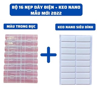 Bộ 20 miếng dán tường đi dây điện - kẹp cố định nút giữ luồn dây điện