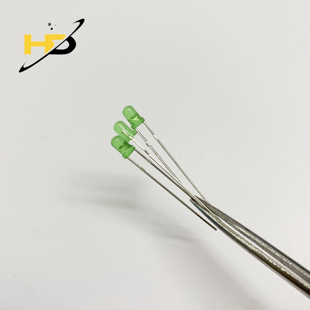 Bộ 50 Led 3mm Đầu Tròn Màu Đỏ, Màu Cam, Màu Vàng, Màu Xanh Dương Và Màu Xanh Lá