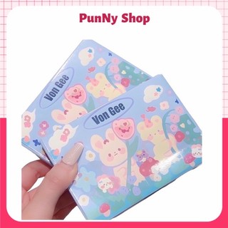 Set 5 son kem lì Vongee thỏ và hoa - son nội địa trung