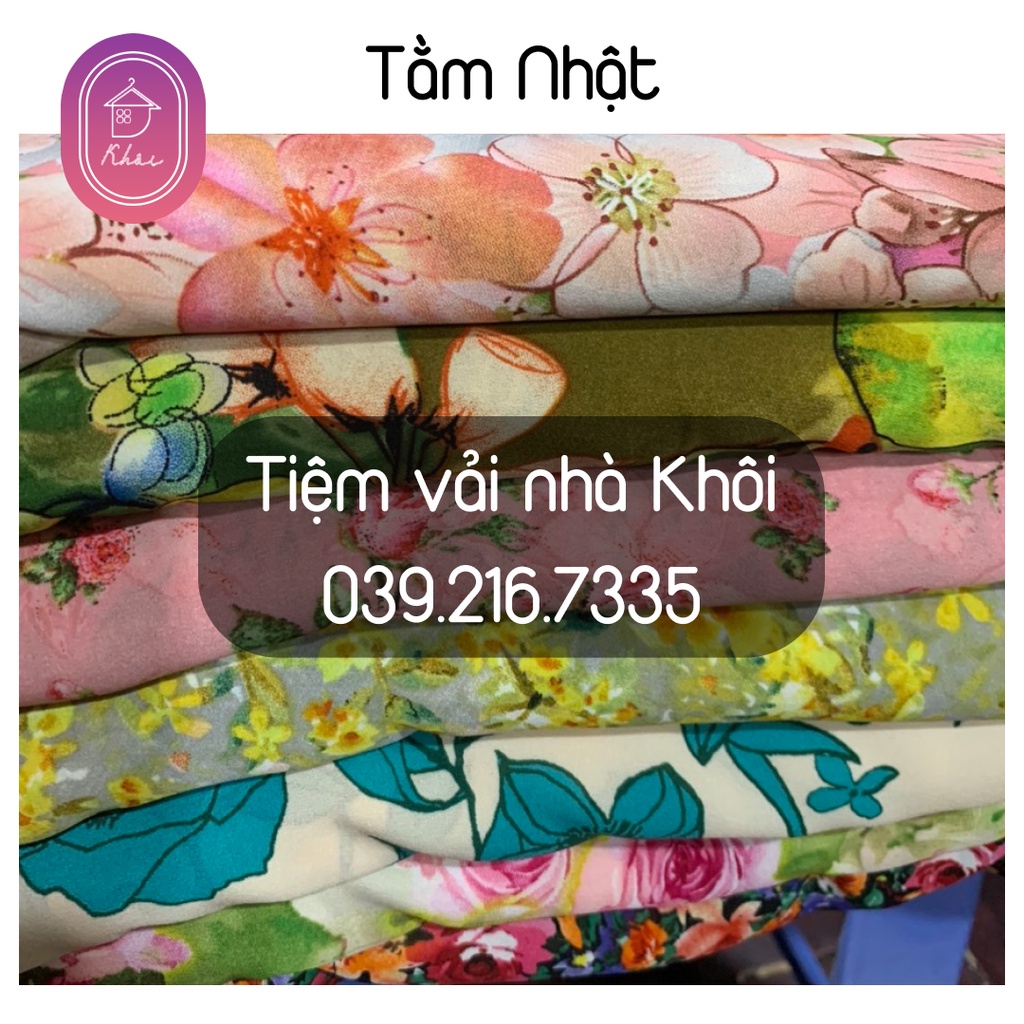 Tằm Nhật 2023 chất mát may áo, váy, đồ đi chơi đều được cực đẹp