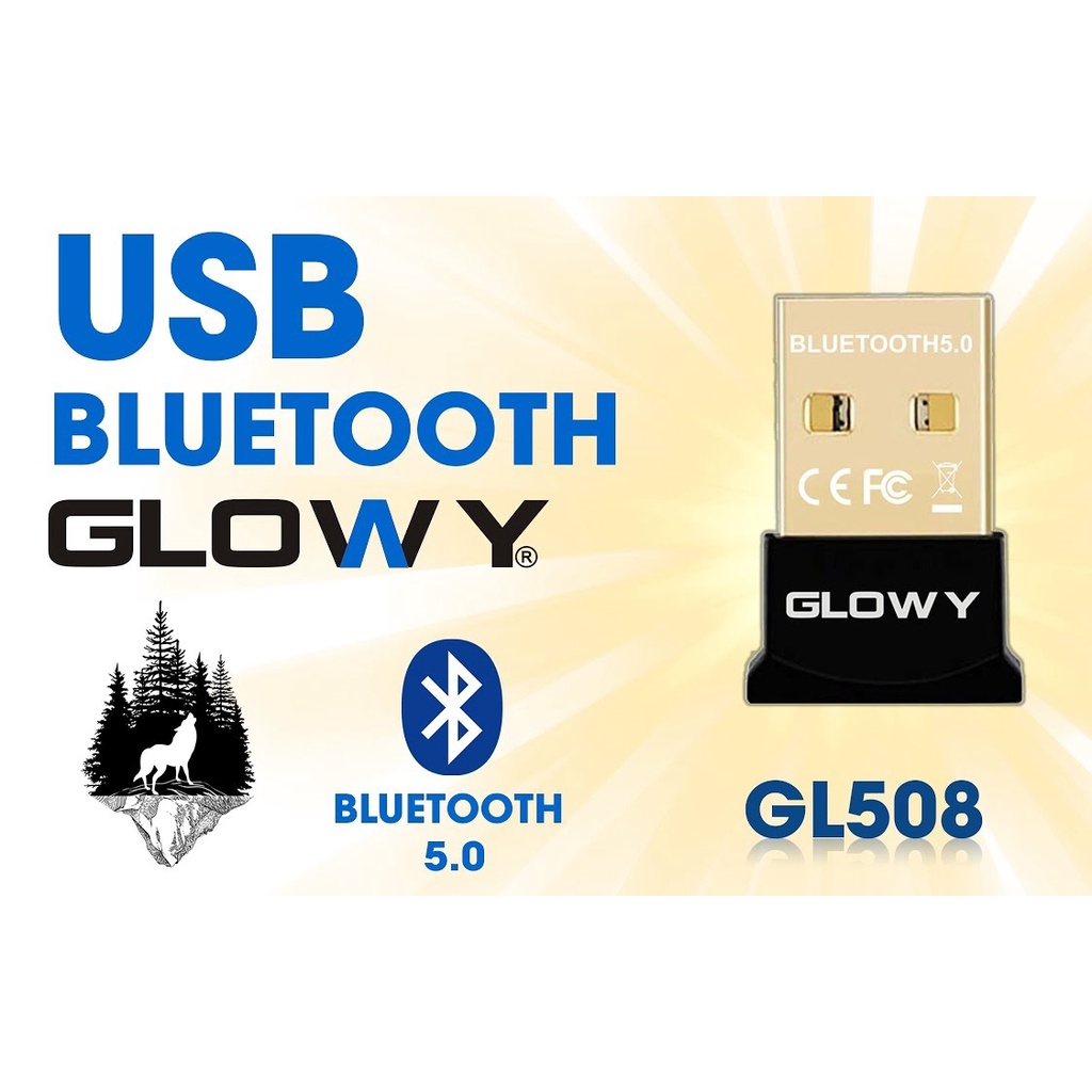 Bộ thu Bluetooth 5.0 - USB Bluetooth Gloway GL508 - Hỗ trợ PC kết nối với các thiết bị qua Bluetooth - Bảo Hành 24 Tháng