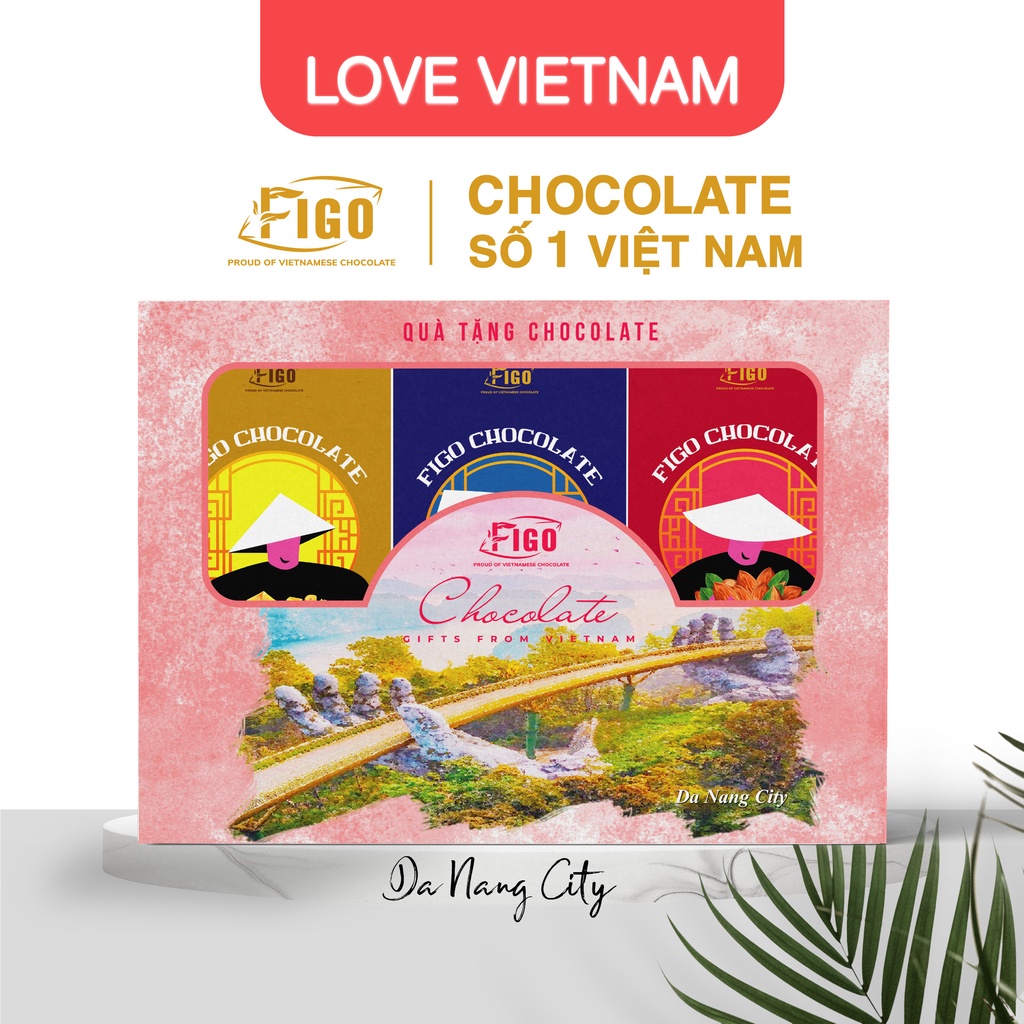 [HOẢ TỐC] Set quà tặng Chocolate Đà Nẵng FIGO, set LOVEVIETNAM