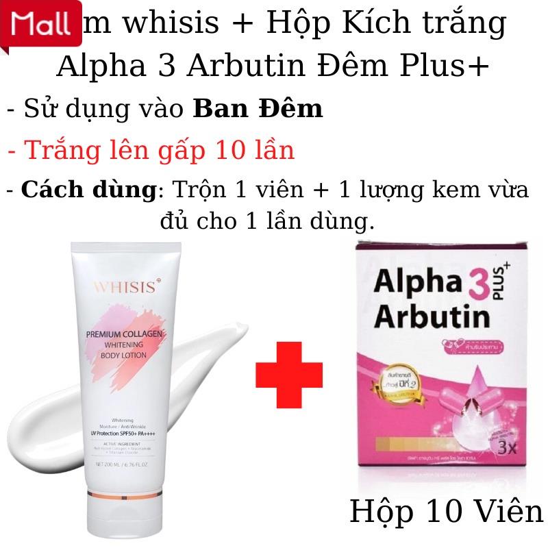 Kem Dưỡng Thể Trắng Da Whisis - Kem Dưỡng Thể Trắng Da Whisis 200ml - Kem Dưỡng Thể Whisis Chống Nắng _Shopee Mall