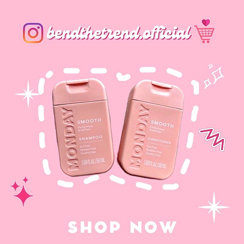 DẦU GỘI, DẦU XẢ MONDAY SMOOTH SIZE MINI