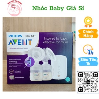 Máy hút sữa điện đôi philips avent eureka premium plus có pin sạc bảo hành 2 năm - 1 đổi 1 trong 7 ngày nếu lỗi nsx