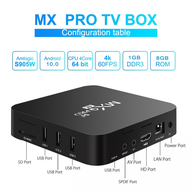 Android TV Box Mxq Pro Ram 16+256GB Smart Tivi Box 4K Wifi 5G Android 11 xem truyền hình 100 kênh miễn phí, xem Youtube | BigBuy360 - bigbuy360.vn