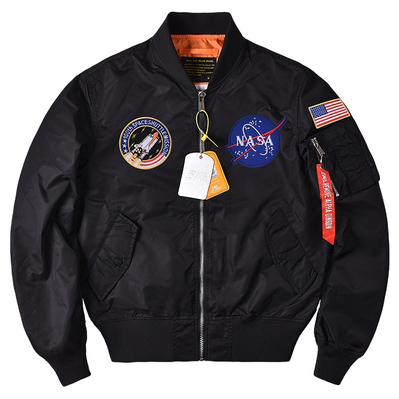 Áo Khoác Pilot Nasa Lưng Trơn ARM-1305