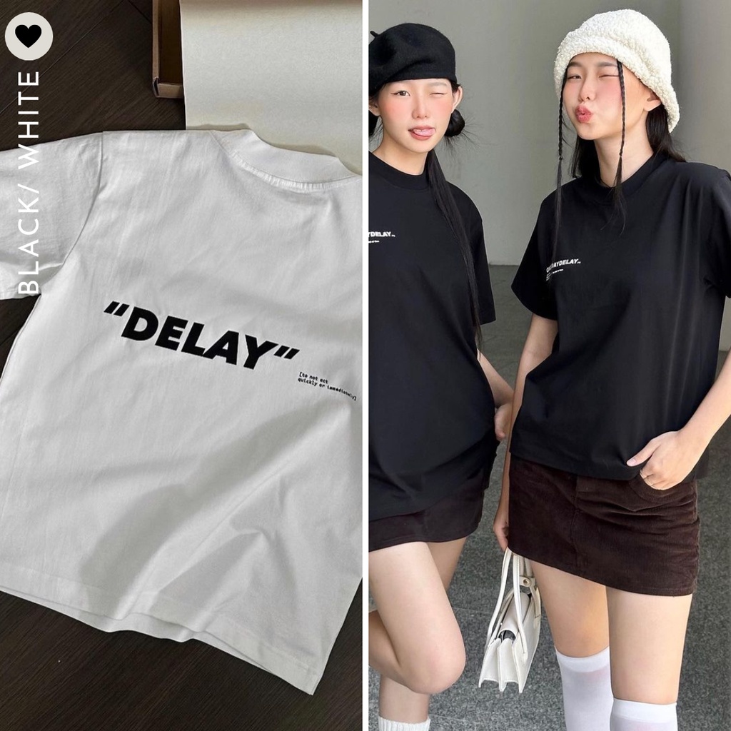 Áo Thun 2 Kiểu Baby Tee/ Dáng Rộng Oversize DELAY 2023 𝑩𝒚𝒄𝒂𝒎𝒄𝒂𝒎
