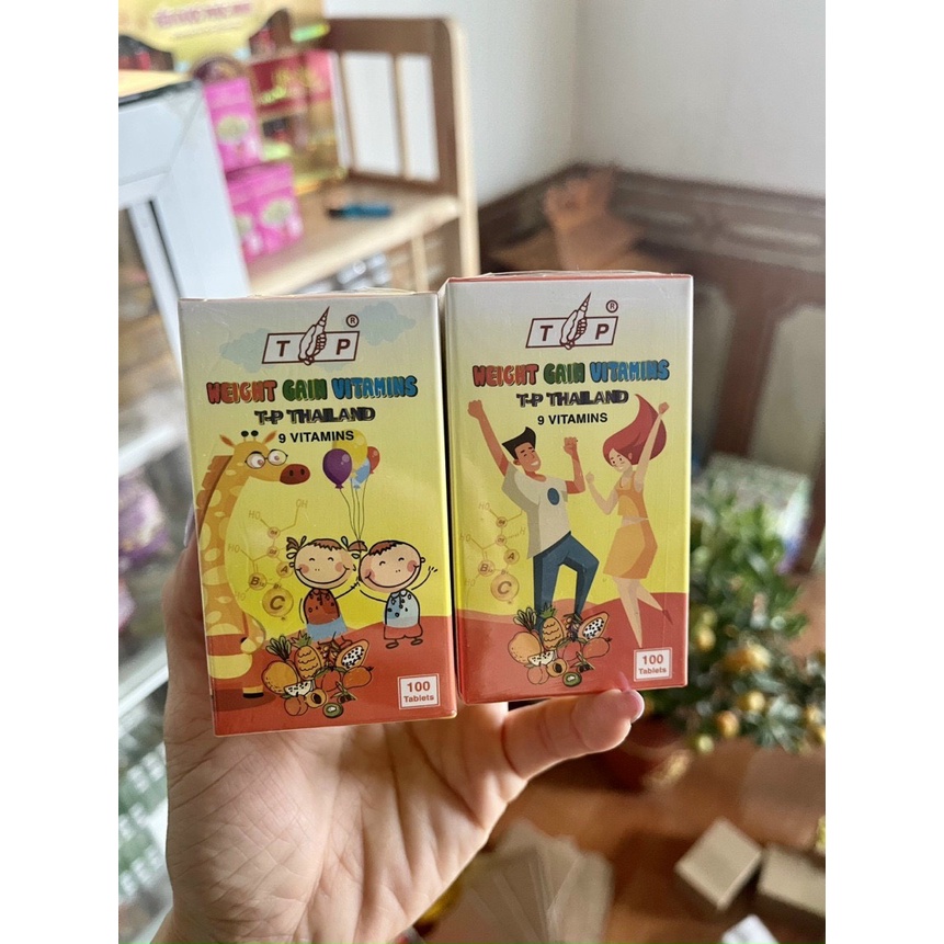Viên tăng cân Vitamin TP Chính Hãng 100v, Hỗ Trợ Ăn Ngủ Ngon, Cải Thiện Cân Nặng