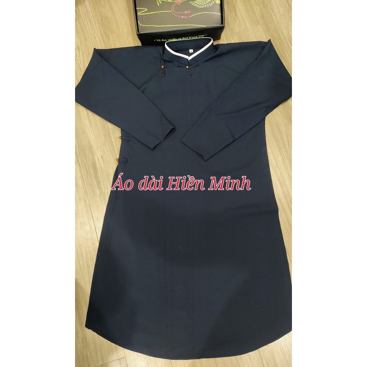 Áo dài nam truyền thống -kèm quần i ngũ thân nam chất liệu vải đũi mềm mại, mát mẻ, lên form áo sang tr