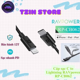 Cáp sạc nhanh pd ravpower rp-cb062 bảo hành 12t