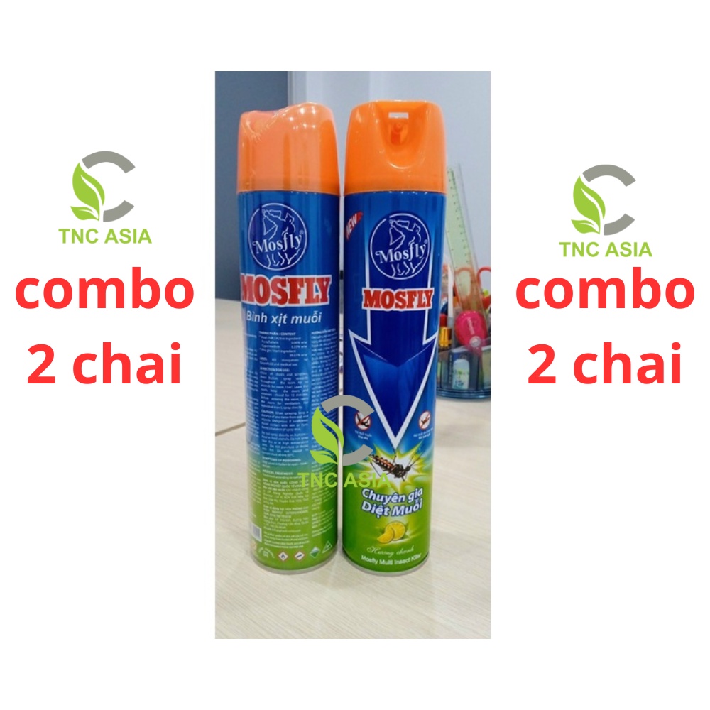 Combo 2 chai xịch muỗi Mosfly 600ml