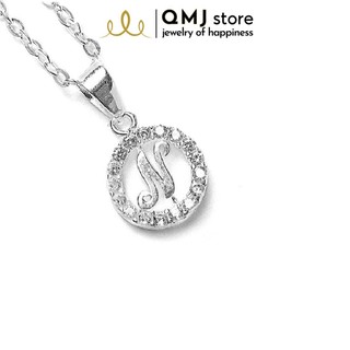 [Mã SKAMA8 giảm 8% đơn từ 300k] Dây chuyền QMJ Mặt chữ cái bạc 925 cao cấp - Q033