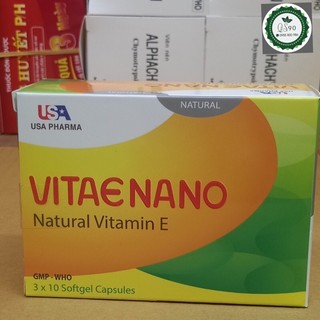 Vitamin E Natural Vitae NaNo 3 vỉ x 10 viên nang mềm