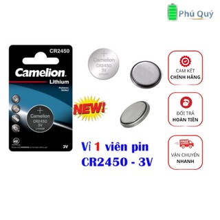 Pin CR2450 Camelion Lithium 3V Chính Hãng - Vỉ 1 viên