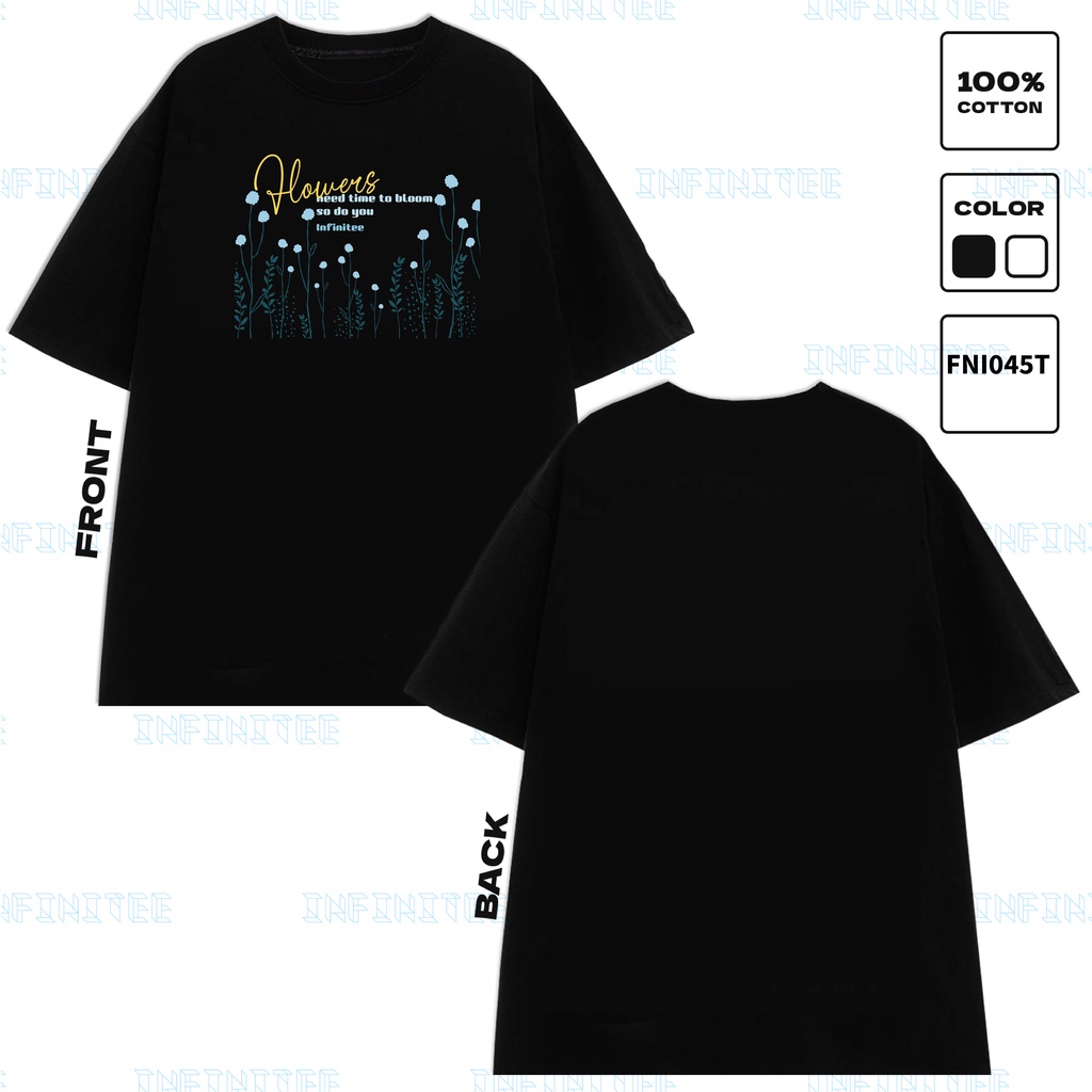Áo thun INFINITEE Fni045T, Thun 100% Cotton - form rộng Unisex.