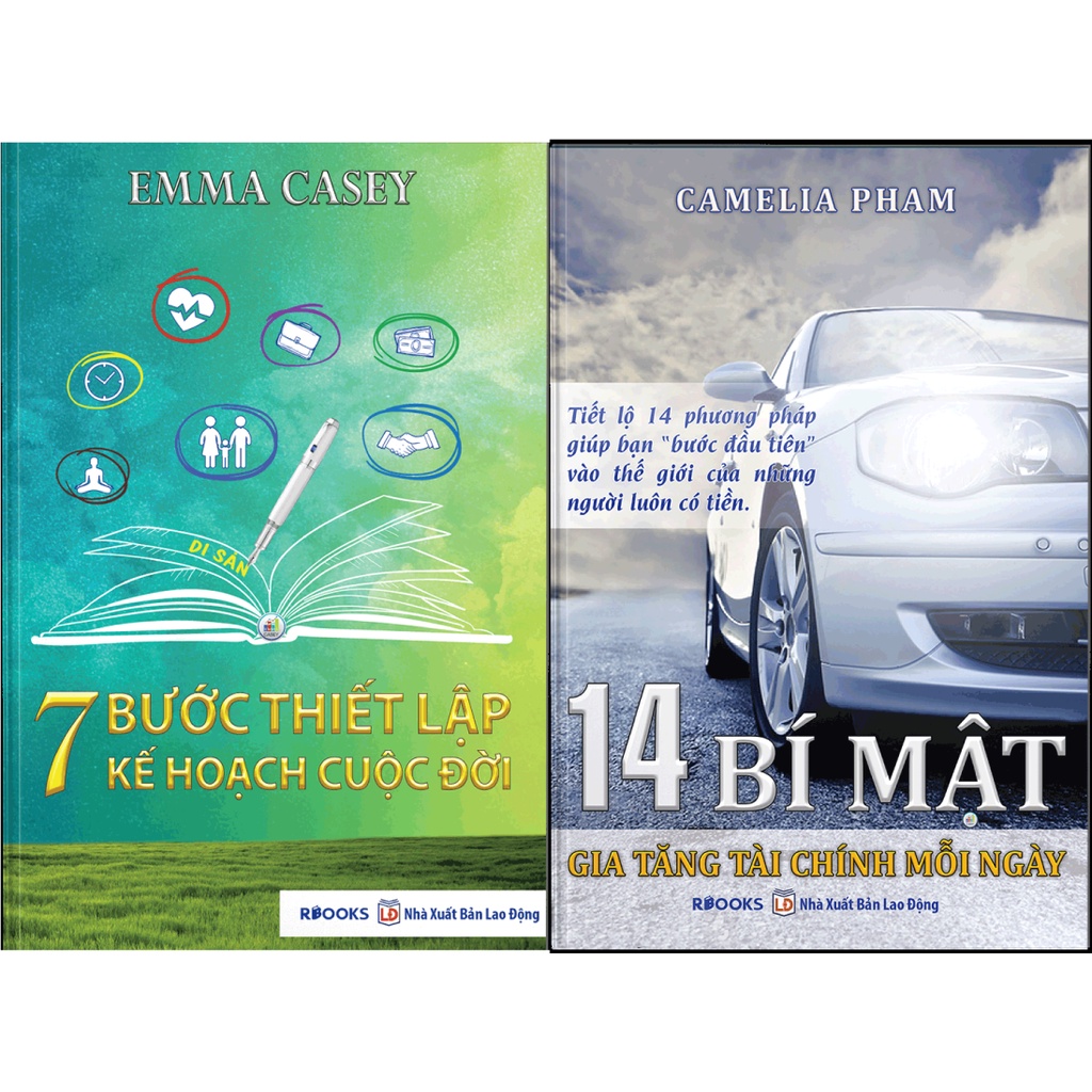 Bộ 2 cuốn sách: 14 Bí Mật Gia Tăng Tài Chính Mỗi Ngày + 7 Bước Thiết Lập Kế Hoạch Cuộc Đời