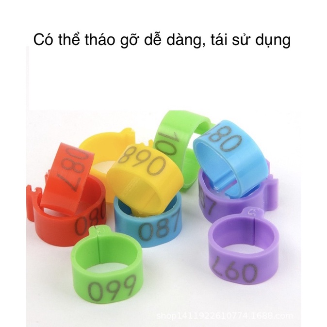 Dây rút, Vòng đánh dấu chân gà Mỹ/ gà nòi/ gà tre
