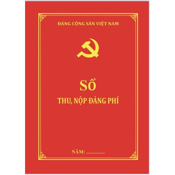 Sổ Thu Nộp Đảng Phí - S01/ĐP