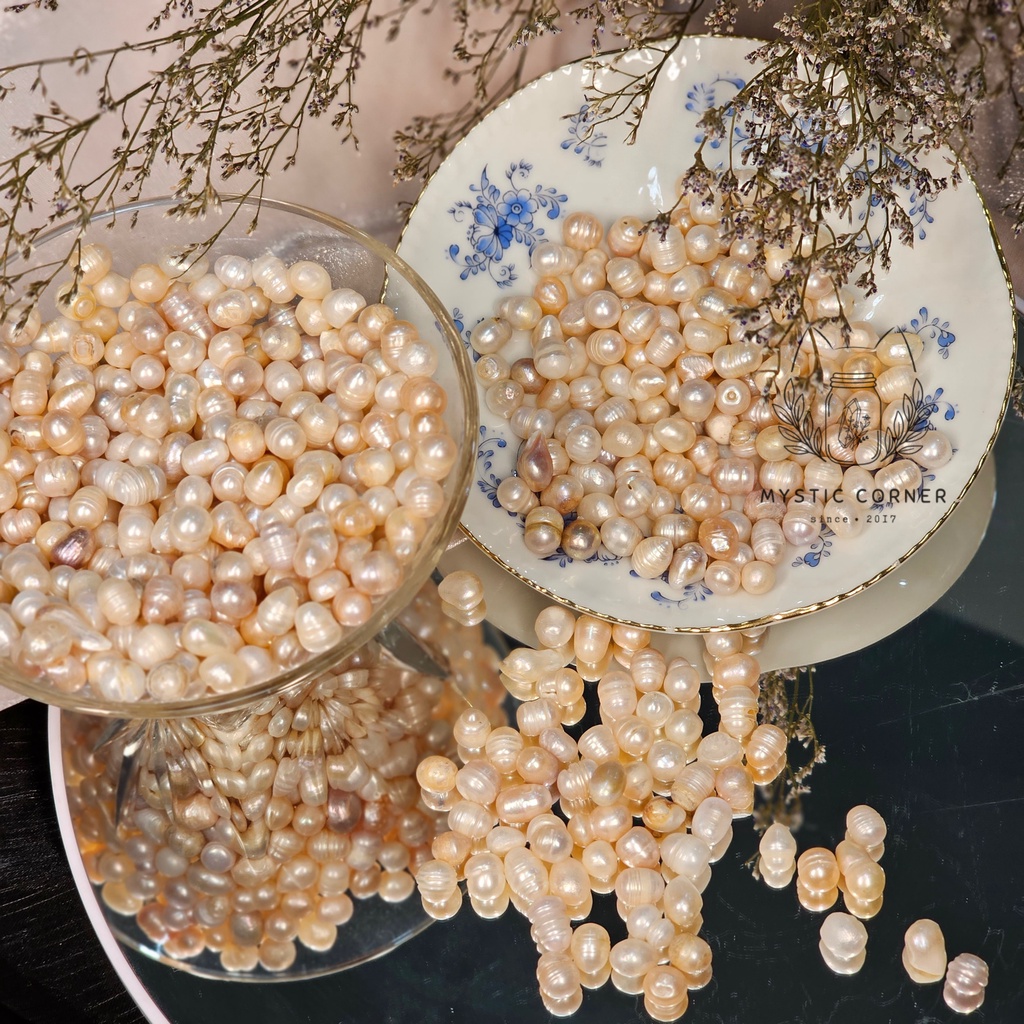 Ngoc Trai Thô nuôi nước ngọt 100% tự nhiên, sưu tầm, đá thạch anh, phong thuỷ, thanh tẩy