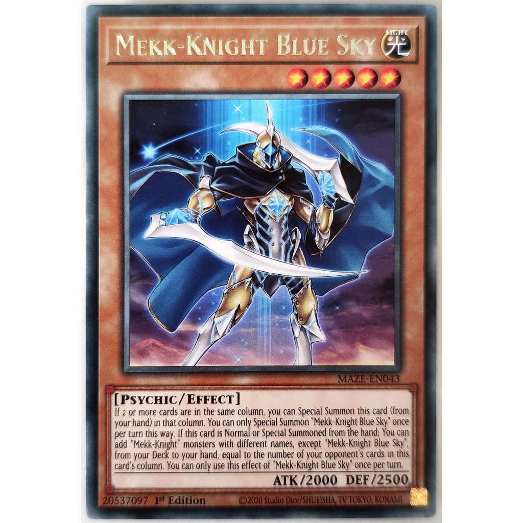 [Thẻ Yugioh] Mekk-Knight Blue Sky |EN| Rare