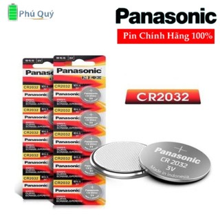 Vỉ 5 Viên Pin Khuy Cúc Áo Panasonic CR2032 3V Lithium