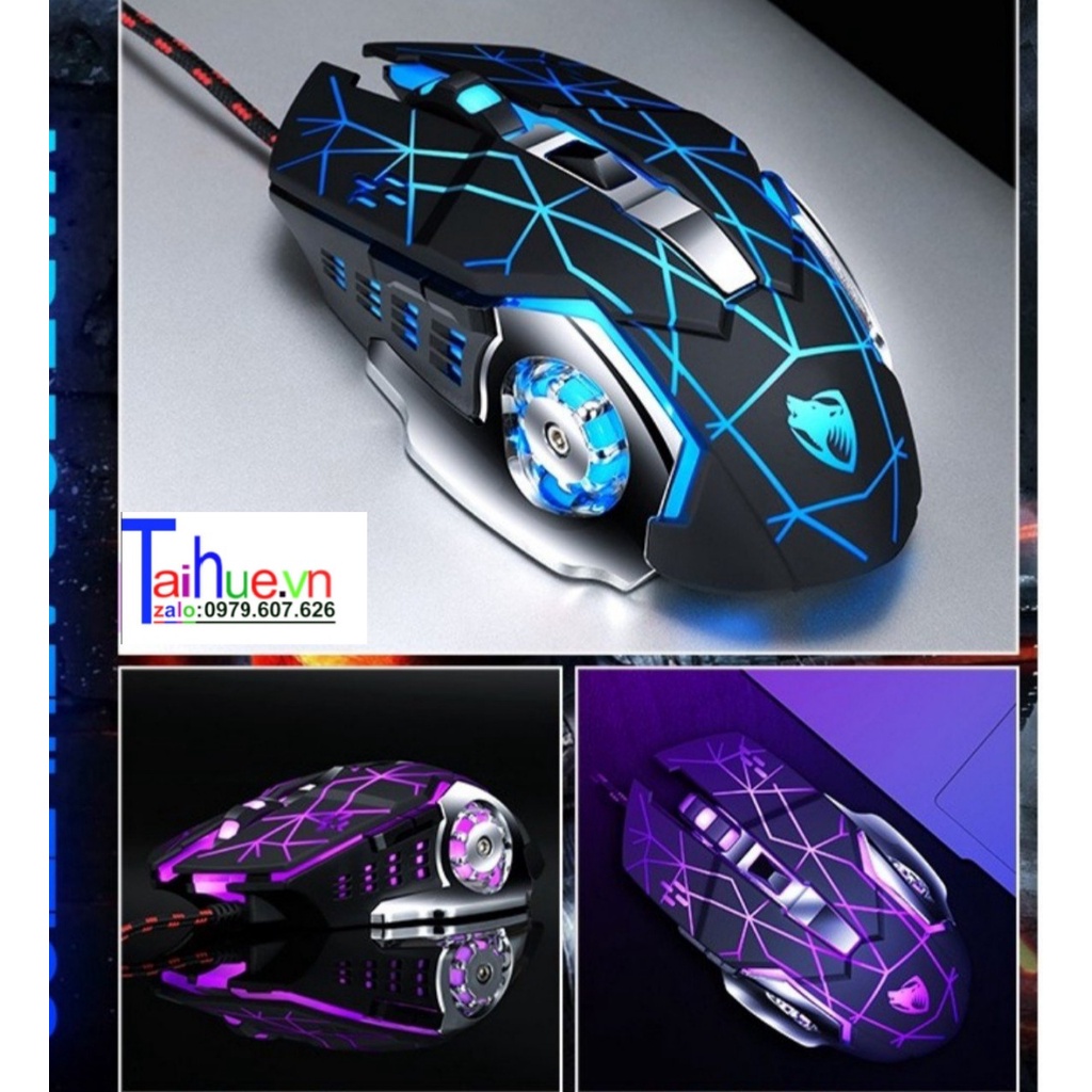 Chuột máy tính có dây, không dây - đèn led đổi màu cực đẹp, chuột gaming chơi game tai huế